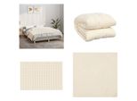 Vidaxl Coperta Pesata Crema Chiaro 122X183 Cm 9 Kg Tessuto - Coperta Pesata - Coperta Pesata - Coperta Pesata - Coperta