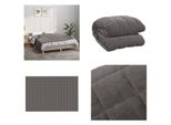 Vidaxl Coperta Pesata Grigia 120X180 Cm 9 Kg In Tessuto - Coperta Pesata - Coperta Pesata - Coperta Pesata - Coperta