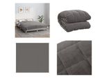 Vidaxl Coperta Pesata Grigia 200X220 Cm 13 Kg In Tessuto - Coperta Pesata - Coperta Pesata - Coperta Pesata - Coperta