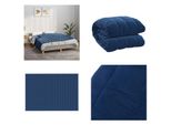 Vidaxl Coperta Pesata Blu 138X200 Cm 10 Kg Tessuto - Coperta Pesata - Coperta Pesata - Coperta Pesata - Coperta