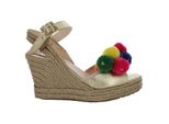 Love Moschino Sandali Donna In Pelle Beige Con DéColleté 37