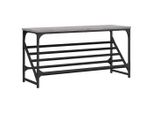 Vidaxl Portascarpe Grigio Sonoma 90X30X45 Cm Materiale A Base Di Legno
