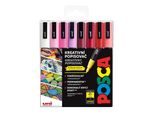 Marcatore Unico Posca PC-3M, Love 0,9-1,3 Mm Set Di 8 Colori Caldi Misti