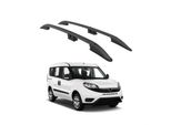 Tetto Turtle Corona Fiat Doblo 2 2010 2011 2012 2013 2014 2015 2016 2017 2018 2019 2020 2021 2022 (Swb) , Nero
