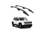 Tetto Turtle Roller Crown Jeep Renegade Bu 2015 2016 2017 2018 2019 2020 2021 2022 2023 2024 (Suv) , Nero