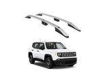 Tetto Turtle Roller Crown Jeep Renegade Bu 2015 2016 2017 2018 2019 2020 2021 2022 2023 2024 (Suv) , Argento