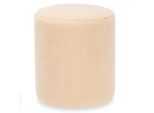 Pouf Rotondo Di Agnello, Ø 32 Cm