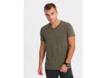 Ombre Clothing T-Shirt Uomo A Manica Corta Heman Dark Olive S