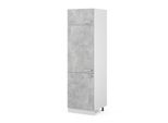 Vicco Dispensa Universale R-Line, 60 Cm Con Porte, Calcestruzzo/Bianco