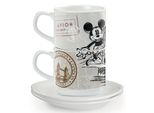 Egan Disney Coffee In The City Set Di 2 Tazze Da Caffè Impilabili Con Piattini Londra