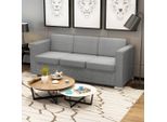 Maison Exclusive - Divano A 3 Posti In Tessuto Grigio Chiaro