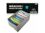 WÄSchox Scatola Portaoggetti Armadio Cassetto Organizzatore Tessuto Scatola Pieghevole Lavanderia