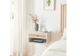 Mensola A Muro 'Eiker' Con Cassetto 40X32X23 Cm Bianco