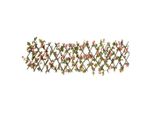 Vidaxl Traliccio Con Edera Artificiale Estendibile Rosa Scuro 180X20Cm
