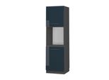 Vicco Mobile Per Forno Da Incasso Fame-Line, 60 Cm Aperto, Blu Scuro Lucido/Antracite