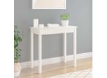 Vidaxl Tavolo Consolle Bianco 80X40X75 Cm In Pino Massiccio - Tavolo Consolle - Tavoli Consolle - Tavolo - Tavolo Da Corridoio