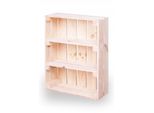 Nuove Cassette Per La Frutta Con Asse Centrale Cassette Di Legno Cassette Per Il Vino Cassette Per Le Mele Scaffale Cassettiera Naturale 50X40X16Cm