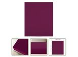The Living Store Lenzuolo Matrimoniale Jersey Rosso Bordeaux 180X200 Cm In Cotone