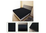 The Living Store Lenzuolo Teso In Jersey Nero 180X200 Cm In Cotone