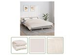 The Living Store Coperta Pesata Leggera Crema 220X230 Cm 11 Kg Tessuto