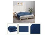 The Living Store Coperta Pesata Blu 120X180 Cm 9 Kg Tessuto