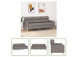 The Living Store Divano 3 Posti Taupe 180 Cm In Tessuto