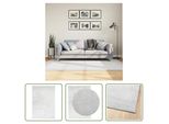 The Living Store Tappeto Oviedo A Pelo Corto Grigio 140X200 Cm