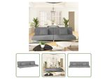 The Living Store Divano Letto 2 Posti Con 2 Cuscini In Tessuto Grigio Chiaro