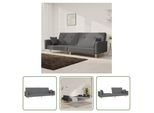 The Living Store Divano Letto 2 Posti Con 2 Cuscini In Tessuto Grigio Chiaro