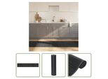 The Living Store Tappeto Rettangolare Grigio 70X400 Cm Bamboo