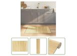 The Living Store Tappeto Rettangolare Light Natural 70X100 Cm Bamboo