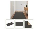 The Living Store Tappeto A Correre Sisal Look Antracite 80X150 Cm