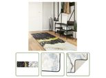 The Living Store Tappeto Lavabile Multicolore 80X300 Cm Antiscivolo