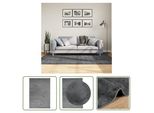 The Living Store Tappeto Oviedo A Pelo Corto Antracite 140X200 Cm