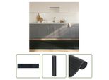 The Living Store Tappeto Rettangolare Grigio 100X500 Cm Bamboo
