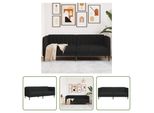The Living Store Divano 2 Posti In Tessuto Nero