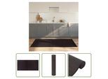 The Living Store Tappeto Rettangolare Marrone Scuro 100X200 Cm Bamboo