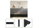 The Living Store Tappeto Rettangolare Grigio 100X400 Cm Bamboo