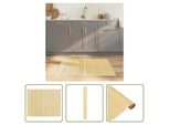 The Living Store Tappeto Rettangolare Light Natural 80X100 Cm Bamboo