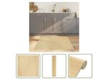 The Living Store Tappeto Quadrato Light Nature 100X100 Cm Bamboo
