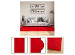 The Living Store Tappeto Huarte A Pelo Corto Morbido E Lavabile Rosso 140X200 Cm