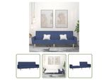 The Living Store Divano Letto 2 Posti In Tessuto Blu