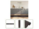 The Living Store Tappeto Rettangolare Marrone Scuro 60X500 Cm Bamboo