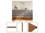 The Living Store Tappeto Rettangolare Marrone 70X500 Cm Bamboo