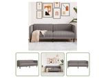 The Living Store Divano 3 Posti In Tessuto Tortora