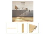 The Living Store Tappeto Rettangolare Light Natural 70X1000 Cm Bamboo