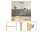 The Living Store Tappeto Rettangolare Light Natural 60X500 Cm Bamboo