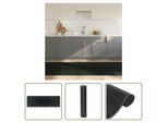 The Living Store Tappeto Rettangolare Grigio 100X300 Cm Bamboo