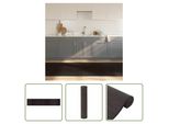 The Living Store Tappeto Rettangolare Marrone Scuro 100X500 Cm Bamboo