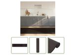 The Living Store Tappeto Rettangolare Marrone Scuro 100X1000 Cm Bamboo